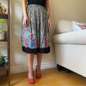 Paisley and Polka Dot patterned Scarf Dress